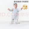 全棉时代婴儿衣服纯棉新生儿连体衣宝宝春夏薄款抗菌纱布 云中游乐园 73码 实拍图