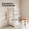 帅仕（shuaishi）厨房置物架锅架专放锅具收纳下水槽置物架橱柜内多层锅架4层白 实拍图