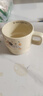 网红新款叠叠马克杯宿舍家用可爱狗陶瓷杯水杯礼物茶杯咖啡杯 奶油色 1个 280ml 奶白礼帽小狗叠叠杯【无盒装】 实拍图