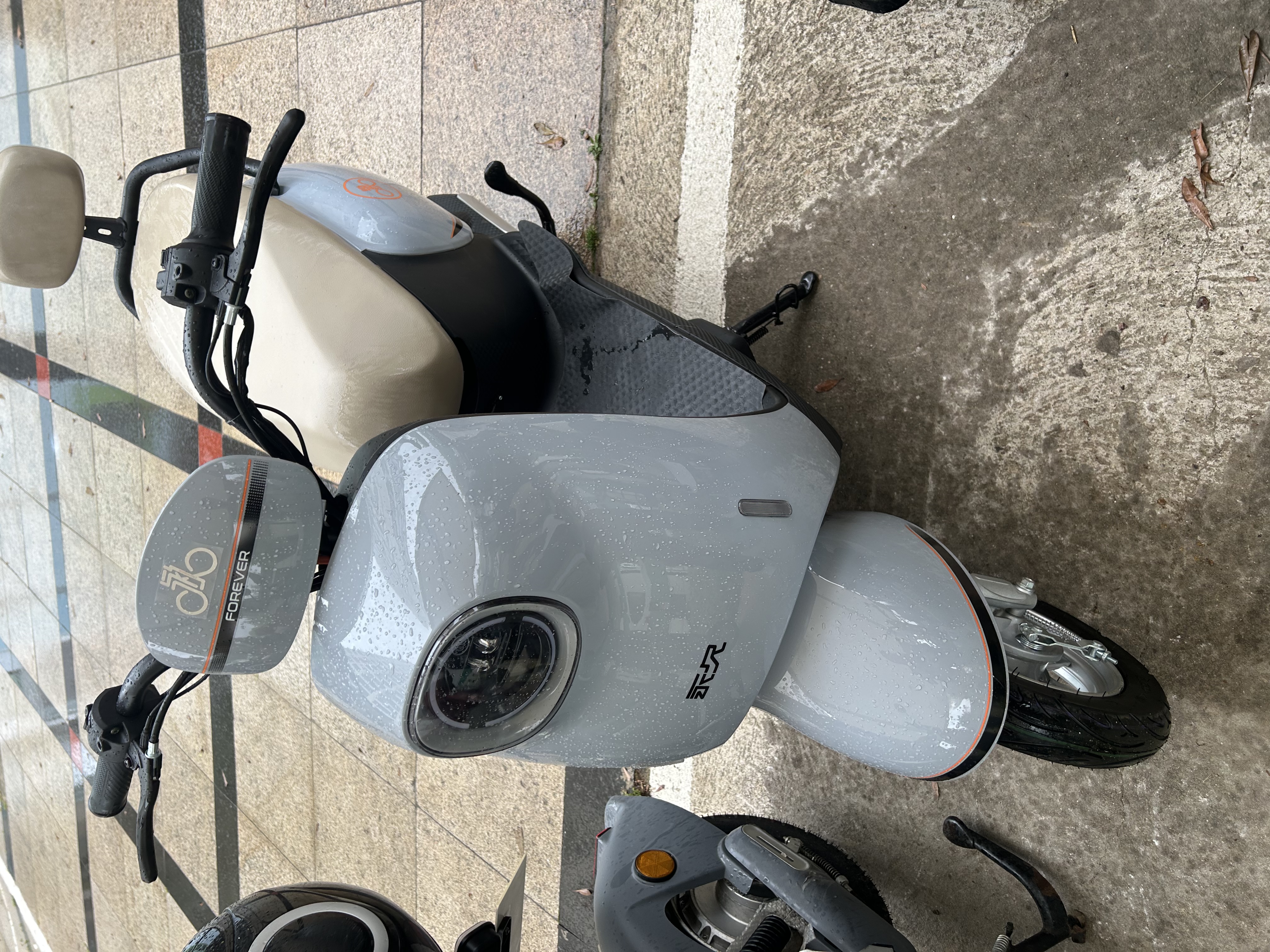 永久电动摩托车 老国货复古踏板长续航智能解锁轻便代步电动车60V20Ah 小龟系列 岩息灰【6期免息】 实拍图