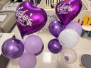 欧妮姿生日场景布置生日气球装饰布置男女孩儿童布置装饰氛围道具紫色 实拍图