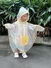 牧萌儿童雨衣男女童幼儿园宝宝防水雨披带书包位小童雨具 小黄鸭 S 实拍图