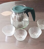 茶壶泡茶器整套茶具茶水分离玻璃耐热泡茶壶花茶套装茶漏 绿把一壶四杯 1000ml 实拍图
