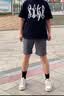 伯希和（Pelliot）户外快干裤男士夏季运动短裤防泼水休闲高弹休闲长裤11421415卡M 实拍图
