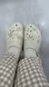 卡骆驰（CROCS）新款厚底云朵洞洞鞋送女友礼物206750 骨白色 37 -38 实拍图