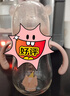小土豆（potato）吸管奶瓶婴儿玻璃宽口径带手柄重力球配L号4个月以上 240ml妃桃粉 实拍图