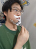 吉列（Gillette）威锋2手动剃须刀男士刮胡刀老式双层刀片原装 5刀头1刀架（店长推荐） 实拍图