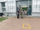 卡通地垫入户门垫浴室吸水脚垫卫生间卧室门口地毯家用进门垫 每天开心 橘色 50cm*80cm 1件数 实拍图