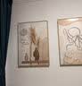 屿见尔奶油风卧室床头装饰画简约高级感抽象线条人物挂画原木风组合壁画 A款-优雅时光 50*70cm 无框画（油画布+光油效果） 实拍图