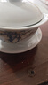 瓷牌茗茶具 盖碗大号 青花陶瓷盖碗花茶杯 白瓷三才碗杯敬茶碗泡茶 功夫茶具 【天下富竹】盖碗 实拍图