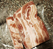 鲜京采沂蒙山黑猪去皮五花肉条 肥瘦5:5分 净重4斤 慢养360天 源头直发 实拍图