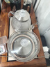 益茶福全自动上水电热水壶底部上水嵌入式茶台功夫茶烧水壶饮水烧水一体机抽水玻璃煮茶壶保温泡茶壶 1L SQ-008金色玻璃套装 实拍图