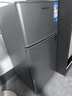华宝小冰箱小型家用出租房用冷藏冷冻两用一级能效节能省电迷你宿舍寝室办公室二门电冰箱 【一级能效】76L银色【全国联保】 实拍图