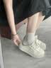 回力半拖鞋女2026新款夏季包头外穿小香风一脚蹬懒人休闲厚底帆布鞋女 粉色【半托】 36 实拍图