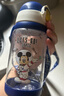 迪士尼（Disney）儿童水杯夏季吸管杯子小学生上学专用直饮防摔水壶幼儿园宝宝水杯 实拍图