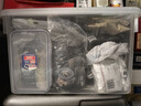 禧天龙塑料衣物收纳箱玩具整理箱车载储物箱55L 透明 1个装 带轮 实拍图