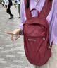 mont·bell 户外便携折叠背包徒步通勤旅行双肩包 1133472 WRD酒红色 15L 实拍图