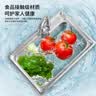 蒲梵洗菜盆一体盆加厚不锈钢水槽厨房洗菜池带支架一体商用水池洗碗槽 【304钢】44*39单槽无龙头款 实拍图
