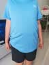 361°【2件装】儿童短袖夏男女童速干透气弹力短T 蓝/白150 实拍图