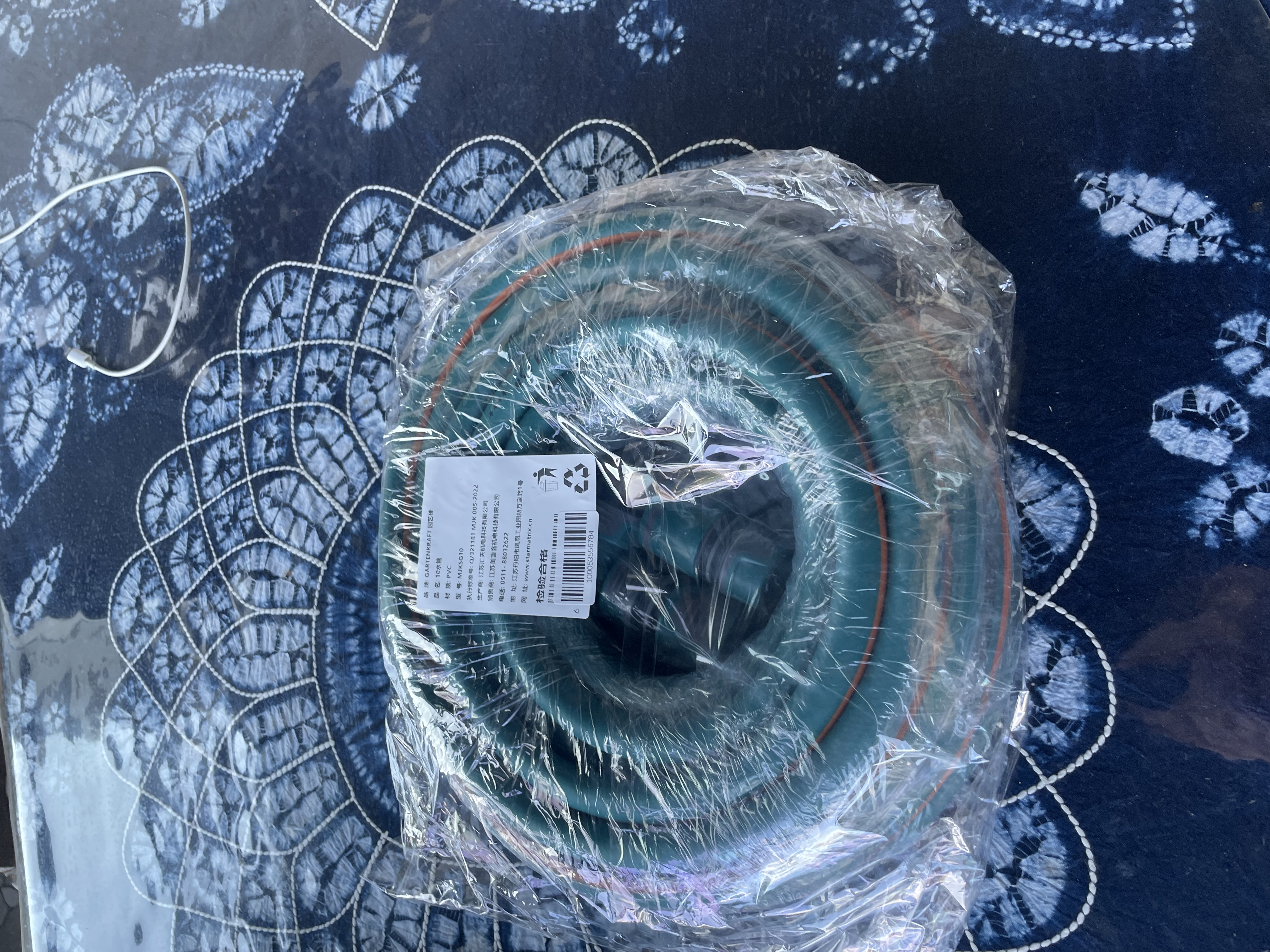 园艺佳（GARTENKRAFT）水管软管浇花洗车加厚蛇皮管花园浇水橡胶防冻软管PVC10米水管 实拍图