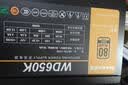 航嘉（Huntkey）WD650K 金牌650W电脑电源（80PLUS金牌/单路50A/全电压/LLC+SR+DC-DC/智能温控/3A大作） 实拍图