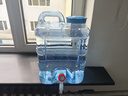 拜杰水桶手提式纯净水桶矿泉水桶饮水桶带龙头大容量自驾游户外储水桶 户外食品级pc材质【20升+水管】 实拍图