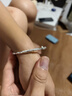 中国珠宝生日礼物送女友足银999繁花似锦女款银手镯 约15g 实拍图