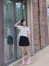 班尼路（Baleno）100%纯棉短裤女2026年夏季新款外出游玩高腰宽松阔腿裤百搭三分裤 实拍图