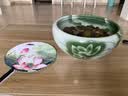 爱礼优 中国风式古典双面团扇 扇子女式汉服配饰古装扇子牡丹宫廷广场舞蹈扇复古风长柄圆扇子流苏 蜓落荷花 实拍图