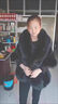 11-貂皮喜妈妈冬新娘狐狸毛披肩婚纱披风礼服旗袍皮草斗篷外套白 黑色（豪华版） 均码 实拍图