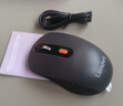 联想（Lenovo）无线蓝牙双模充电鼠标 蓝牙5.0/3.0 便携办公鼠标人体工学设计 Howard Mouse 2022充电版风暴灰 实拍图