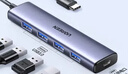 绿联Type-C扩展坞 USB-C扩展器3.0分线器 4口集线器HUB拓展坞转换器 适用苹果17/16笔记本Mac平板iPad 实拍图