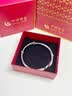 中国黄金（CHINA GOLD）莫比乌斯环银手镯足银时尚款素圈镯子银手环情人节生日礼物送女友 玫瑰礼盒+莫比乌斯手镯 约29.5g±0.5g 实拍图