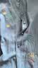 初径立领纯棉麻衬衫女长袖春秋新款衬衣国风苎麻小衫宽松亚麻刺绣上衣 蓝色  2XL 建议120-135斤 实拍图