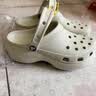 卡骆驰（CROCS）【预售】白鹿同款经典云朵洞洞鞋时尚百搭女鞋花园鞋|206750 骨白色-2Y2(含智必星)【预售】 39 (250mm) 实拍图