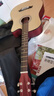 维卡斯（WEIKASI）民谣吉他初学者木吉他单板新手入门练习琴guitar吉它学生男女乐器 38英寸原木色+礼包【初学推荐】 实拍图