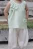 G.duck小黄鸭女童套装夏季儿童套装洋气时髦韩范女宝宝两件套轻薄夏装 绿色套装 裤长九分裤 90 建议80-90cm1岁-1岁半 正码 实拍图