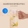 乐扣乐扣（LOCK&LOCK）透明盖凉水壶 玻璃冷水壶泡茶壶带把家用大容量耐高温杯子1.3L 实拍图