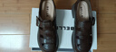 百丽（Belle）编织风罗马凉鞋商场款真皮透气休闲鞋D5H1DBK5 棕色 35 (225mm) 实拍图