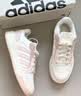 adidas ENTRAP美式校园风运动少年感复古篮球风板鞋男女阿迪达斯   白色/粉色   42 实拍图