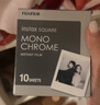 INSTAX富士instax立拍立得 方形相纸 黑白单包装10张 (适用于SQUARE系列相机 手机照片打印机SP-3) 实拍图