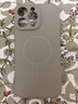 奶小鸭（NEYAA）适用苹果16promax手机壳iphone16promax保护套全包超薄Magsafe磁吸液态硅胶防摔简约男女款 钛原色 实拍图