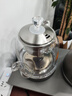 畅茶纯钛茶台烧水壶全自动底部上水电热水壶家用嵌入恒温保温烧水煮茶一体办公室茶桌茶具泡茶壶煮茶器 1L 【20X37CM】三合一款 实拍图