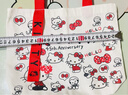 HelloKitty帆布包大容量通勤包包手提包时尚背包可爱百搭单肩包 红色KT【带飘带】 实拍图