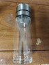 青苹果茶水分离杯350ml 双层玻璃一键开盖泡茶杯 父亲节礼物 实拍图