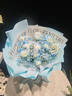 百花馆鲜花速递玫瑰花满天星真花束生日礼物送女朋友老婆同城配送小时达 【星辰之恋】11朵碎冰蓝|dy679 实拍图