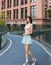 VICTORIATOURIST运动套装瑜伽服女健身服普拉提网球训练套装运动内衣百褶裙M 实拍图