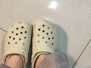 卡骆驰（CROCS）白鹿同款经典云朵洞洞鞋时尚百搭女鞋花园鞋沙滩鞋|206750 骨白色-2Y2(含智必星) 39 (250mm) 实拍图