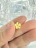 金小貅黄金吊坠足金999桃花转运珠小桃花链坠女diy时尚送礼女友礼物 0.5g,桃花吊坠 实拍图