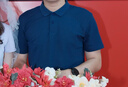 京东京造夏季运动短袖男士t恤polo衫男跑步健身户外速干衣服 海军蓝 3.0 M 实拍图